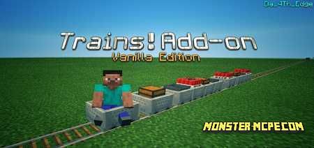 Card with a train and a station for minecraft pe 0.14.0 - MCPE