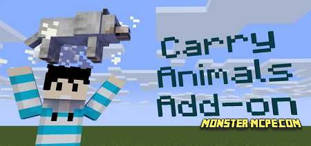 Carry Animals Add-on 1.15/1.14+ | Minecraft PE Addons & Mods