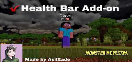 Health Bar Add On 1 16 1 15 Minecraft Pe Addons Mod