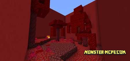 Find The Button Nether Map Maps For Minecraft Bedrock