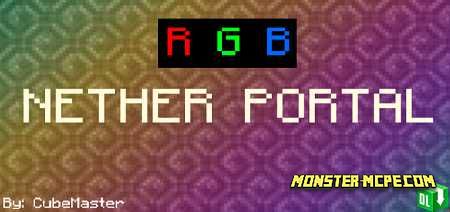 Rainbow Nether Portal Texture Pack