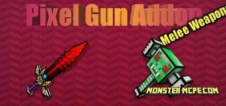 Pixel Gun Melee Weapons Add-on 1.16/1.15+