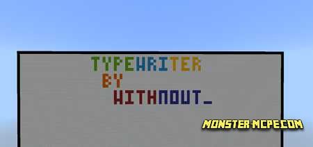 Typewriter in Minecraft Map