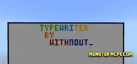 Typewriter in Minecraft Map