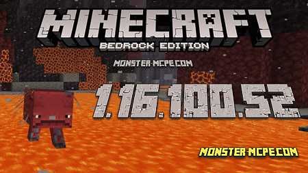 Download Minecraft 1.16.100 Nether Update apk free: Full Version