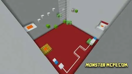 White Parkour Rooms Map