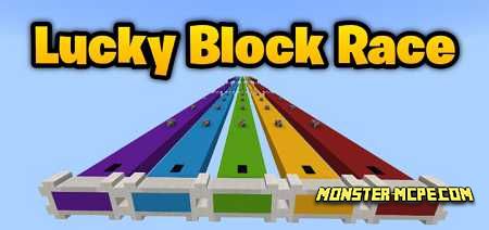 Lucky Blocks Race - Drops Map Maps Minecraft Bedrock