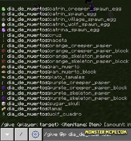 List of items