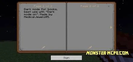 Dark Mode for Books Texture Pack
