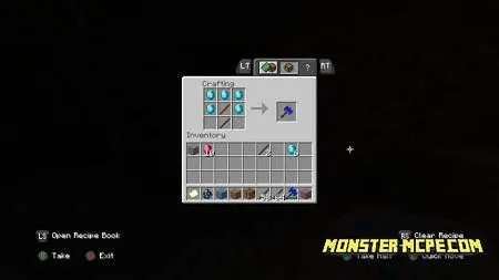crafting recipe for the battle axe