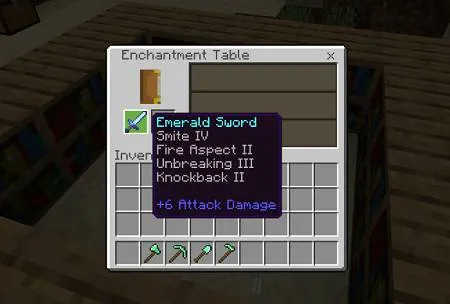 enchanted emerald sword