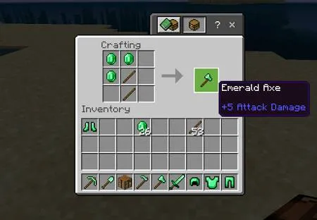 Emerald Ax craft