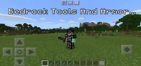 Bedrock Tools And Armor Add-on 1.16+