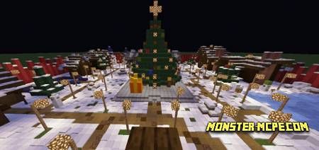 RageNation Christmas Town Map | Maps for Minecraft Bedrock