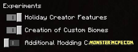 settings for the addon