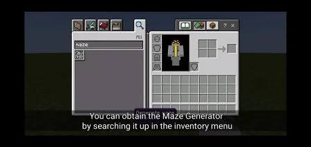 the maze generator item