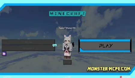 Main menu screen