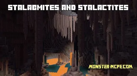 stalagmites and stalactites