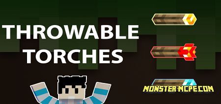 Throwable Torches Add-on 1.16+