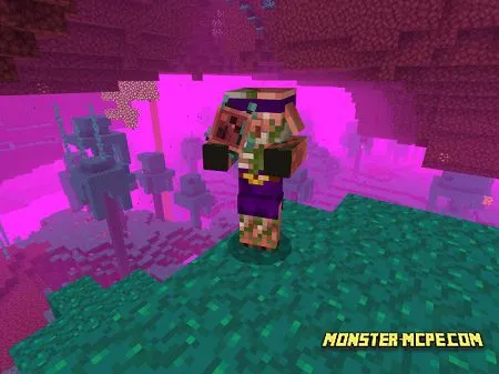 Zombified Piglin Fungus Throwers