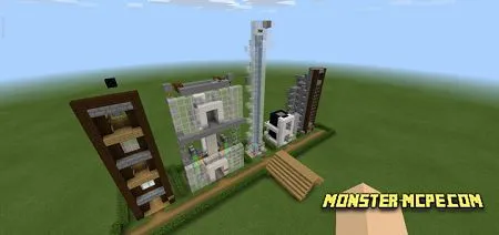 5 Redstone Elevators Map