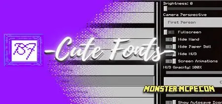 Cute Fonts v1 Texture Pack
