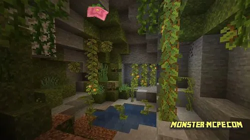 Lush cave