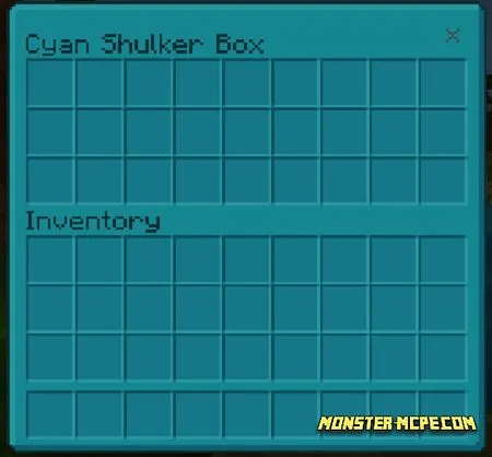 Cyan Shulker Box GUI