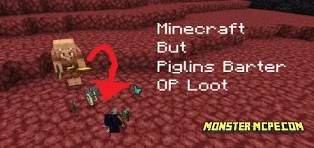 Minecraft But Piglins Barter OP Loot Add-on 1.16+