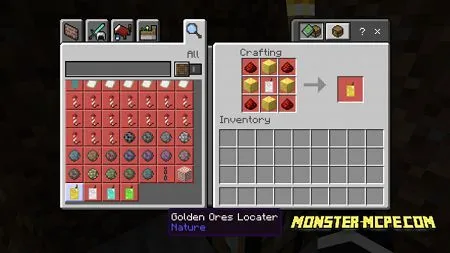 Golden ores Locaters recipe