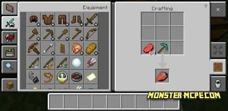 Raw Diamond Pickaxe Beef craft