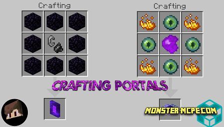 Crafting Portals Add-on 1.17/1.16+