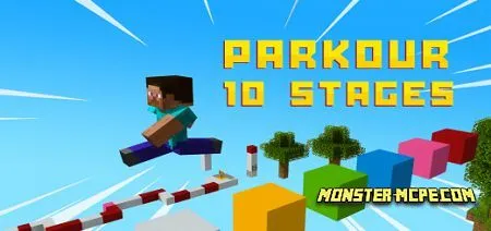 10 Stages Parkour Map