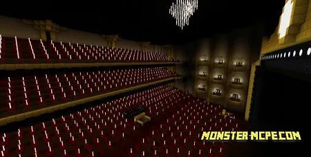 Illumination of seating in the hall