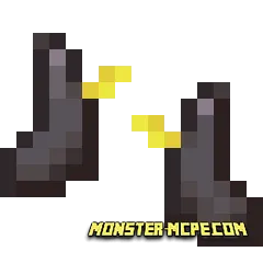 Netherite Cloud Boots with a golden feather