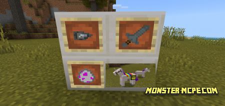 Unicorns + Unicorn Horn Swords! Add-on 1.17/1.16+