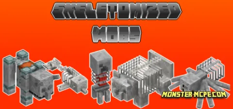 Skeletonized Mobs Add-on 1.17+