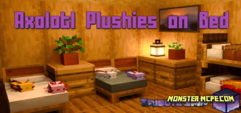 Axolotl Plushies on Bed Texture