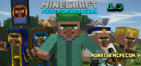 Fight For Villager Add-on 1.18/1.17+