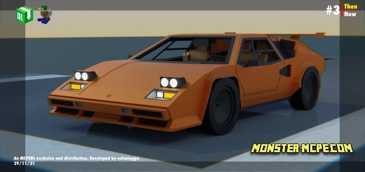 Lamborghini Countach LP400S Add-on /+/ | Minecraft PE Addons