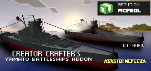 Creator Crafter's Yamato Battleships Add-on 1.18+/1.17+