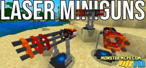 Landmines and Miniguns Add-on 1.19/1.18+/1.17+/1.16+