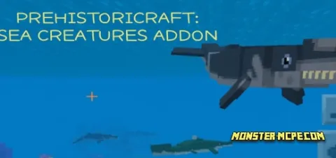 Prehistoricraft: Sea Creatures Add-on 1.19/1.18+