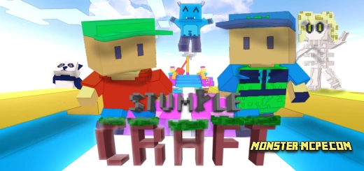 Download Stumble Guys Map and Mod MCPE android on PC