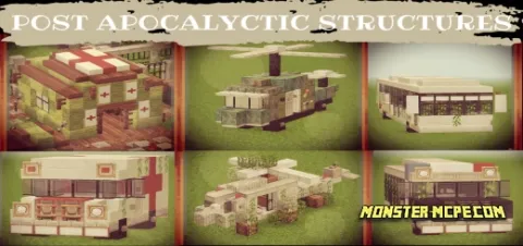 Post Apocalyptic Structures Add-on 1.20/1.19