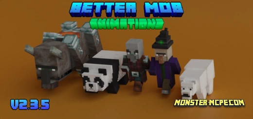 Better Mob Animations Add-on 1.19
