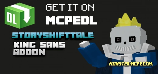 Sans undertale in the world of minecraft