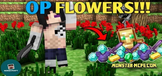MRG: Minecraft, but Flowers drop OP Loots Add-on 1.20