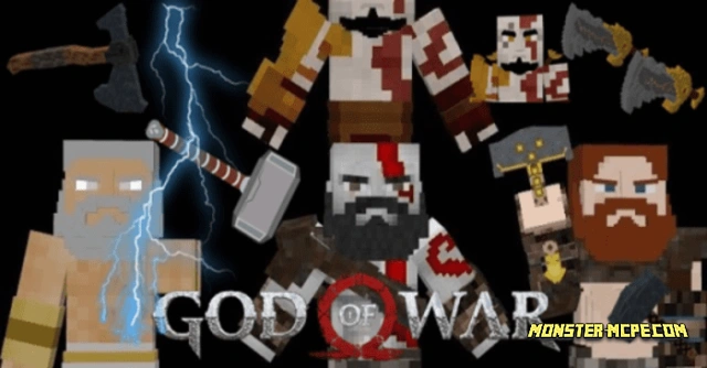 God of War Weapons and Mythic Gods Add-on 1.20/1.19