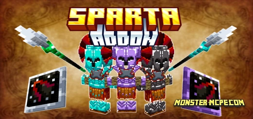 Sparta Armor and Spears and Shields Add-on 1.20/1.19/1.18/1.17